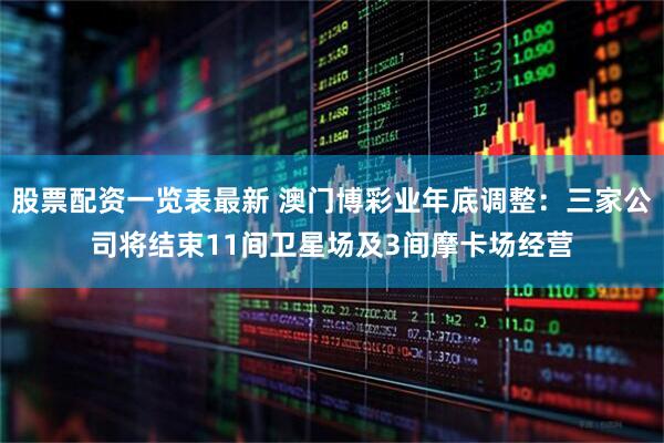 股票配资一览表最新 澳门博彩业年底调整：三家公司将结束11间卫星场及3间摩卡场经营